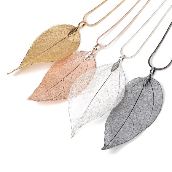 Jewelry - RG_ Rose Gold Leaf Necklace